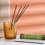 Благовония HEM “Green Tea. Зеленый Чай“, 20 палочек в упаковке, шестигранник фото