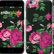 Чехол на iPhone 6 Розы на черном фоне 2239c-45 фото