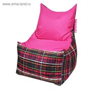 Кресло - мешок «Трон», ширина 70 см, глубина 70 см, высота 110 см, цвет розовый фото