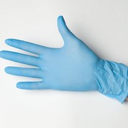 Перчатки нитриловые неопудренные SafeTouch Slim Blue Nitrile фотография