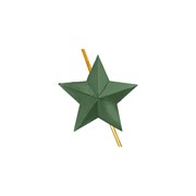 Звезда на погоны зеленая 18 мм фото