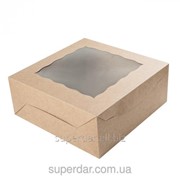 Коробка для торта, 250Х250Х100 мм, крафт