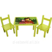 Комплект мебели столик и 2 стула "Маша и Медведь"