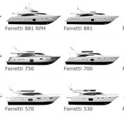 Яхты Ferretti фотография