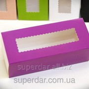 Коробка для macarons, печенья, конфет и изделий Hand Made, 141х59х49 мм, цветная фото