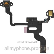 Шлейф для мобильного телефона Apple iPhone 4 кнопки включения,подсветки дисплея, с компонентами фото