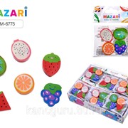 Ластики MAZARI Ластик MAZARI “Fruity“ 4 шт/набор, фигурные фото