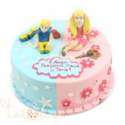 Детский торт для мальчика и девочки №405 фото