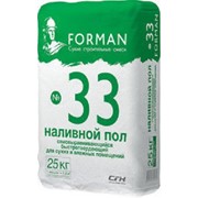 Наливной пол финишный самовыравнивающийся для сухих и влажных помещений 2-50мм Форман 33 фото