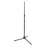 OnStage MS7700B - микрофонная стойка прямая, тренога, регулируемая высота, черная