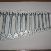 Наборы ключей с открытым зевом (КГ)в термовакуумной упаковке оцинкованные 5 шт. фотография