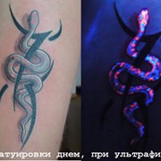 Неоновые тату, клубные ультрафиолетовые татуировки в Донецке.