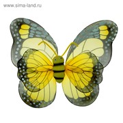 Карнавальные крылья «Бабочка», для детей, цвет жёлтый фото