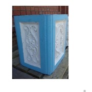 Урна “Парковая белая“ 500х480х380 , вес 70 кг фото