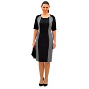 Платье женское серо-черное, артикул 2716 фотография