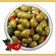 Оливки № 8 Халкидики Зелёные Green Chalcidikes Super Mammoth Olives 91-100