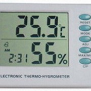 Термометр-гигрометр со встроенными часами AMST-106 фотография