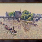 Картина Новый мост в Париже, 1938-1942, Кариот, Густав фотография