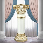 Подставка напольная “Колонна Акрополь“ золото, 75 см фото