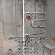 Демонтаж сантехкабин - объединение ванной комнаты и туалета. фото