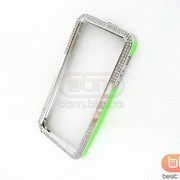 Аксессуар Bumpers iPhone 5S metal(стразы с салатовой встав.) 57815f фотография
