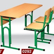 Комплект парта+2 стула регулируемые по высоте 0157+0292 фото