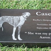 Надгробье для собаки гранитное фото