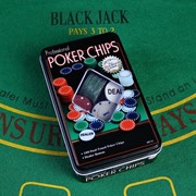 Покерный набор 100 фишек (с номиналом) фото