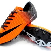 Футбольные бутсы Nike Mercurial FG Orange/Black фото