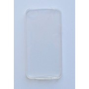 Чехол на Айфон 4/4s тонкий Силикон толщиной 0.5 мм Прозрачный Белый фото