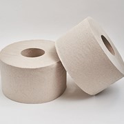 Туалетная бумага для диспенсеров Джамбо серая, 1 слой, 12 шт/уп фото