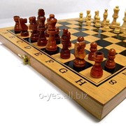 Шахматы бамбук 3 в 1 р.35 х 35 см (шахматы+шашки+нарды) NS-2021