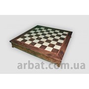 Шахматное поле CD52G, бокс с местом для укладки шахмат фотография