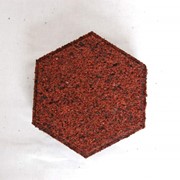 Плитка из резиновой крошки "шестигранник"