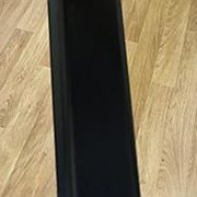 Плинтус напольный алюминиевый пристеночный плоский ПТ 60 черный