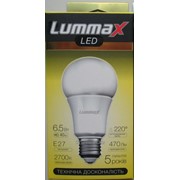 Светодиодная лампа Lummax 6,5 Вт. E27 фото