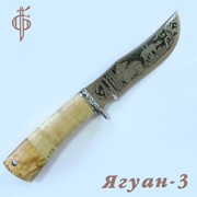 Нож Ягуан-3 (95х18), карельская береза. Арт. 8006 фото