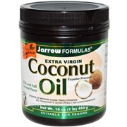 Кокосовое масло Jarrow Formulas.Органическое кокосовое масло из плоти плодов кокосовой пальмы. фото