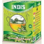 ТМ «INDIS», Чай зеленый байховый «Мятная мелисса» с мелиссой и мятой фотография