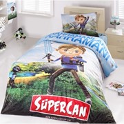 Детское полуторное постельное белье ALTINBASAK сатин печатный 160х220 Supercan фото