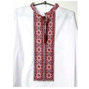 Рубашка-вышиванка для настоящего казака. Материал: рубашечный лен, ручная вышивка. фотография