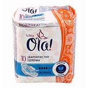 Гигиенические прокладки Ola ультратонкие, бархатистая сеточка, normal, 10 шт фото