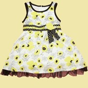 Платья детские с желтыми цветами фото