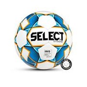 Мяч футбольный SELECT Diamond IMS 810015 р.4 белый/синий/оранжевый фото