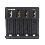 LiitoKala 16340 Батарея Зарядное устройство 3,6 В / 3,7 В / 4,2 В 4 слота USB Литий-ионное зарядное устройство фотография