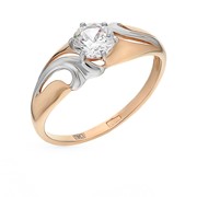 Золотое кольцо с фианитами SOKOLOV 017307* фотография