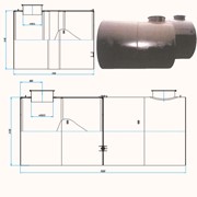 Резервуары горизонтальные двухстенные цилиндрические