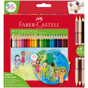 Карандаши цветные Faber-castell Дети мира 24 цвета + 3 фото