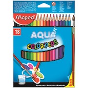 Карандаши цветные акварельные Maped Color Peps, 18 цв.+ кисть