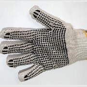 Трикотажные перчатки с ПВХ-точкой «Американка»